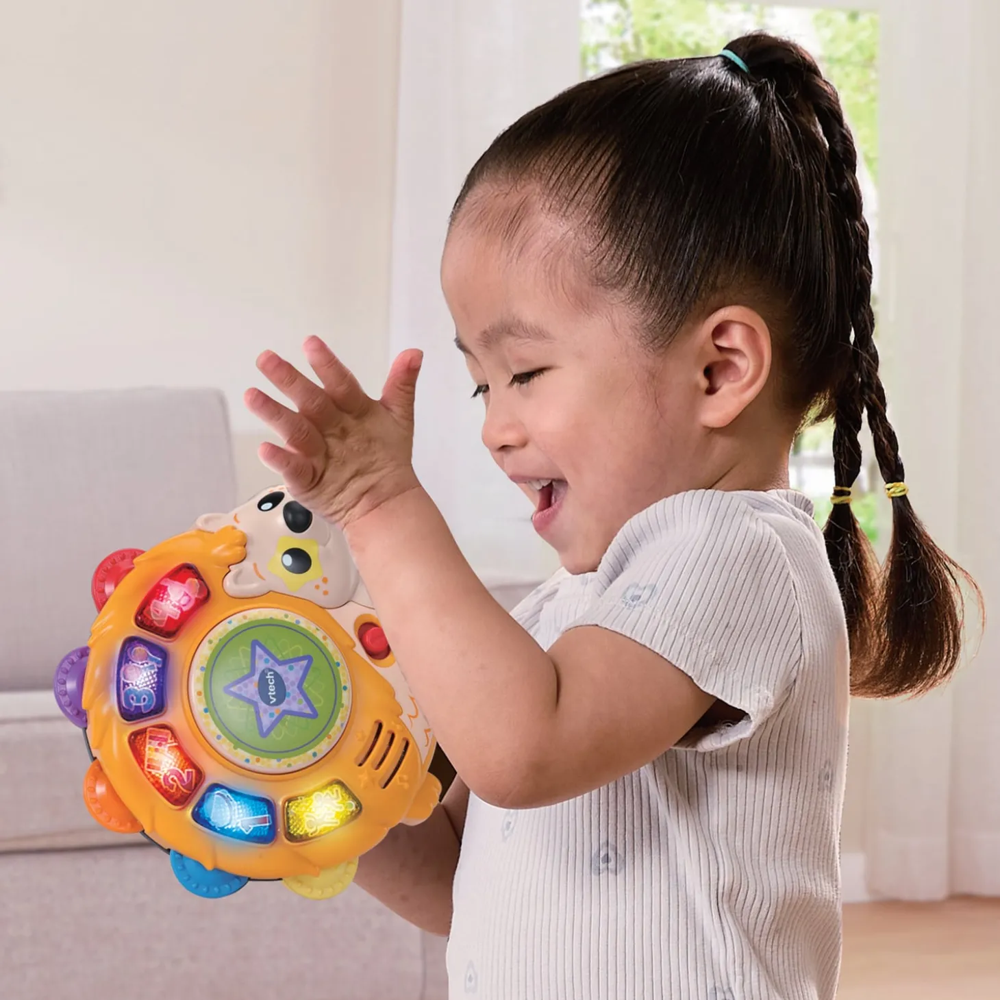 VTech Baby Super tambourin lumi magique Multicolore