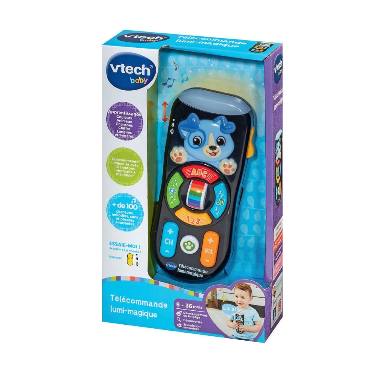 VTech Baby Telecommande lumi-magique Multicolore