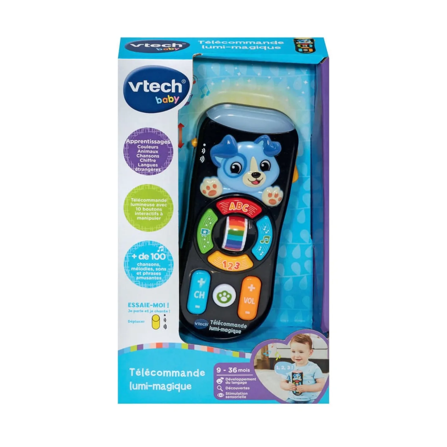 VTech Baby Telecommande lumi-magique Multicolore