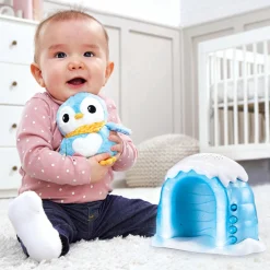 VTech Baby Veilleuse p'tit pingouin nuit etoilee Multicolore