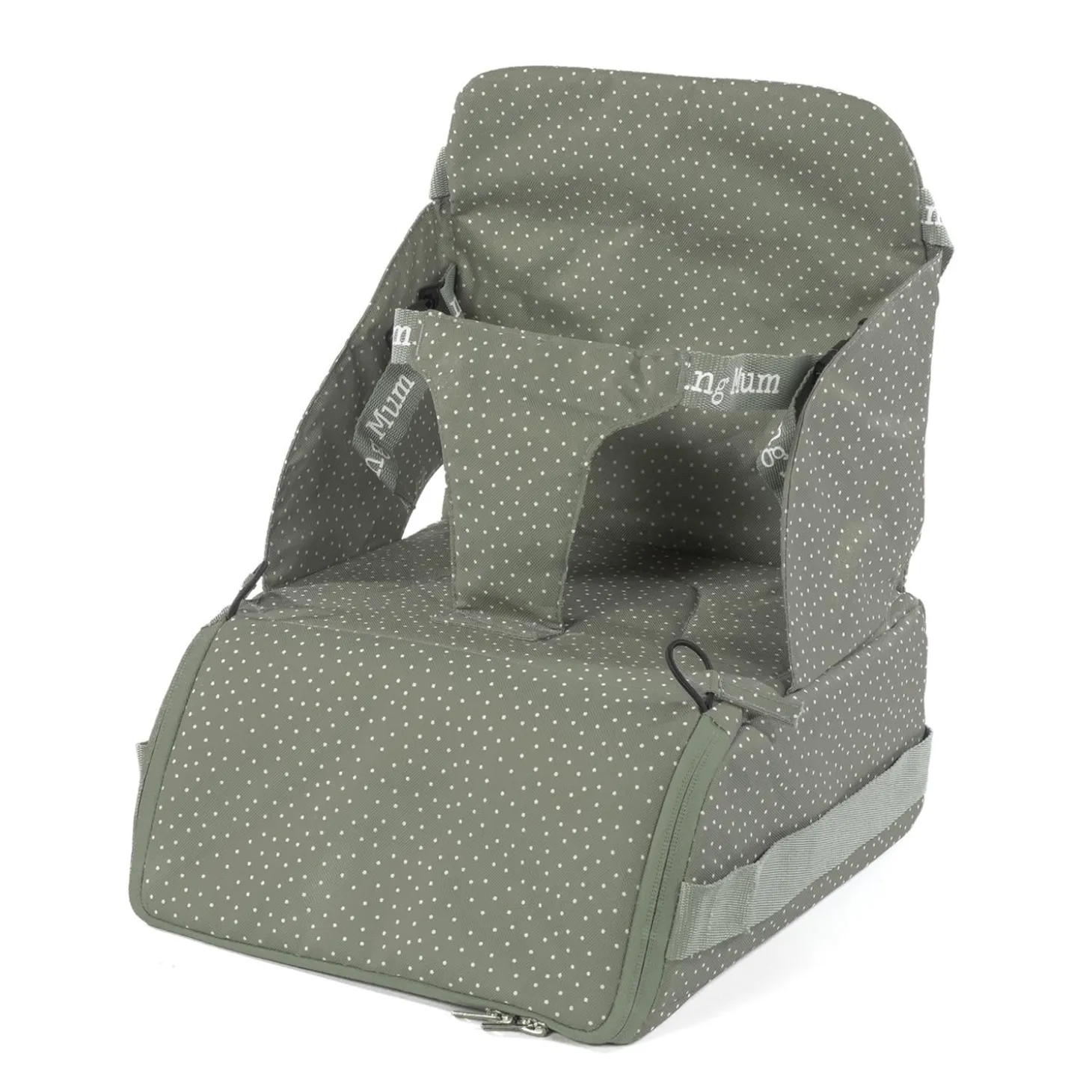 Walking Mum Chaise haute transportable À pois Poppy Mousse