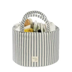 Walking Mum                    Panier de rangement Praliné Rayures    Matcha