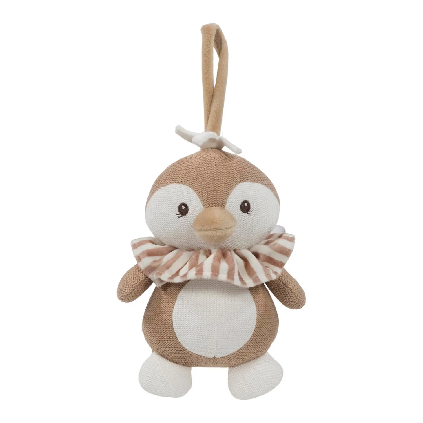 Walking Mum Peluche Musical Pingouin Praliné Moka