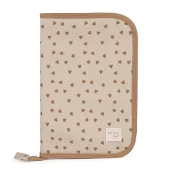 Walking Mum Protège carnet de santé Coeurs Poppy Cannelle