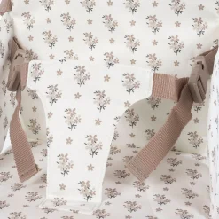 Walking Mum                    Réhausseur transportable Chaise haute Botton Fleurs    Beige