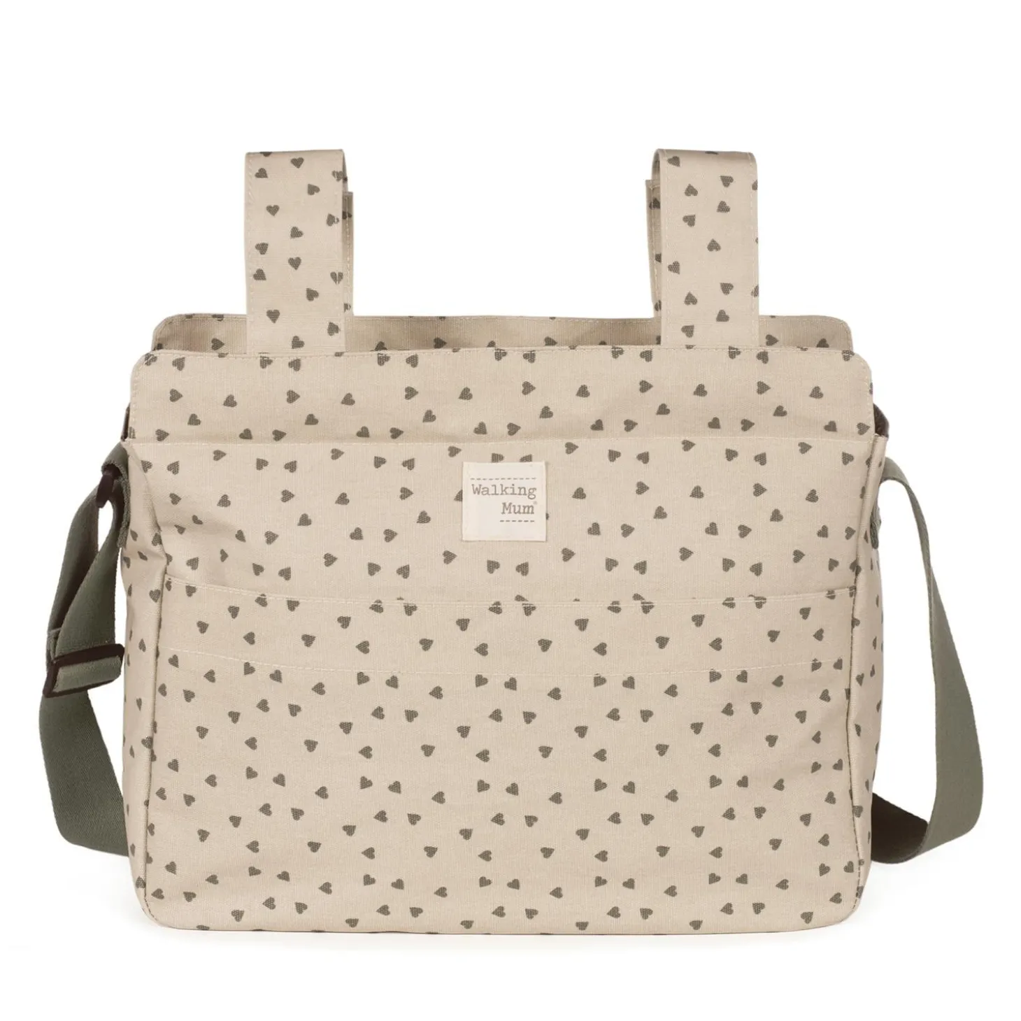 Walking Mum Sac à langer Coeurs Poppy Mousse