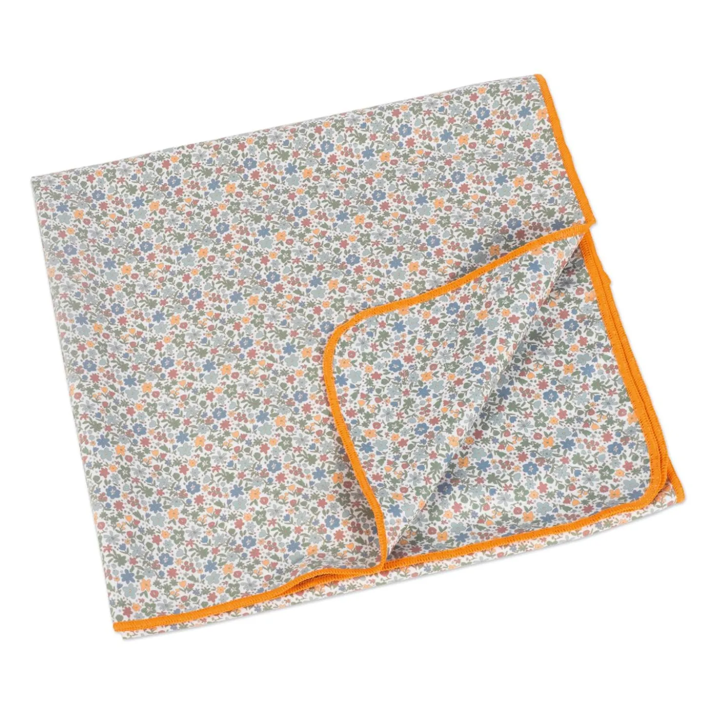 Walking Mum Serviette Fleurs Vert 70x140 cm