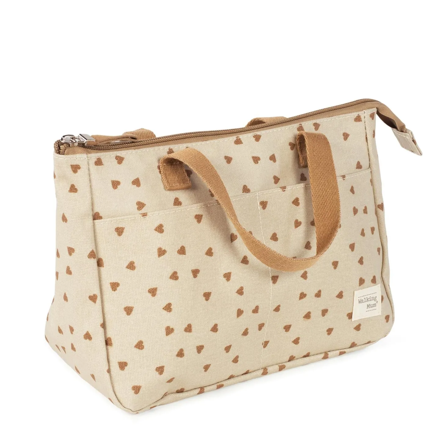 Walking Mum Trousse de toilette Coeurs Poppy Cannelle