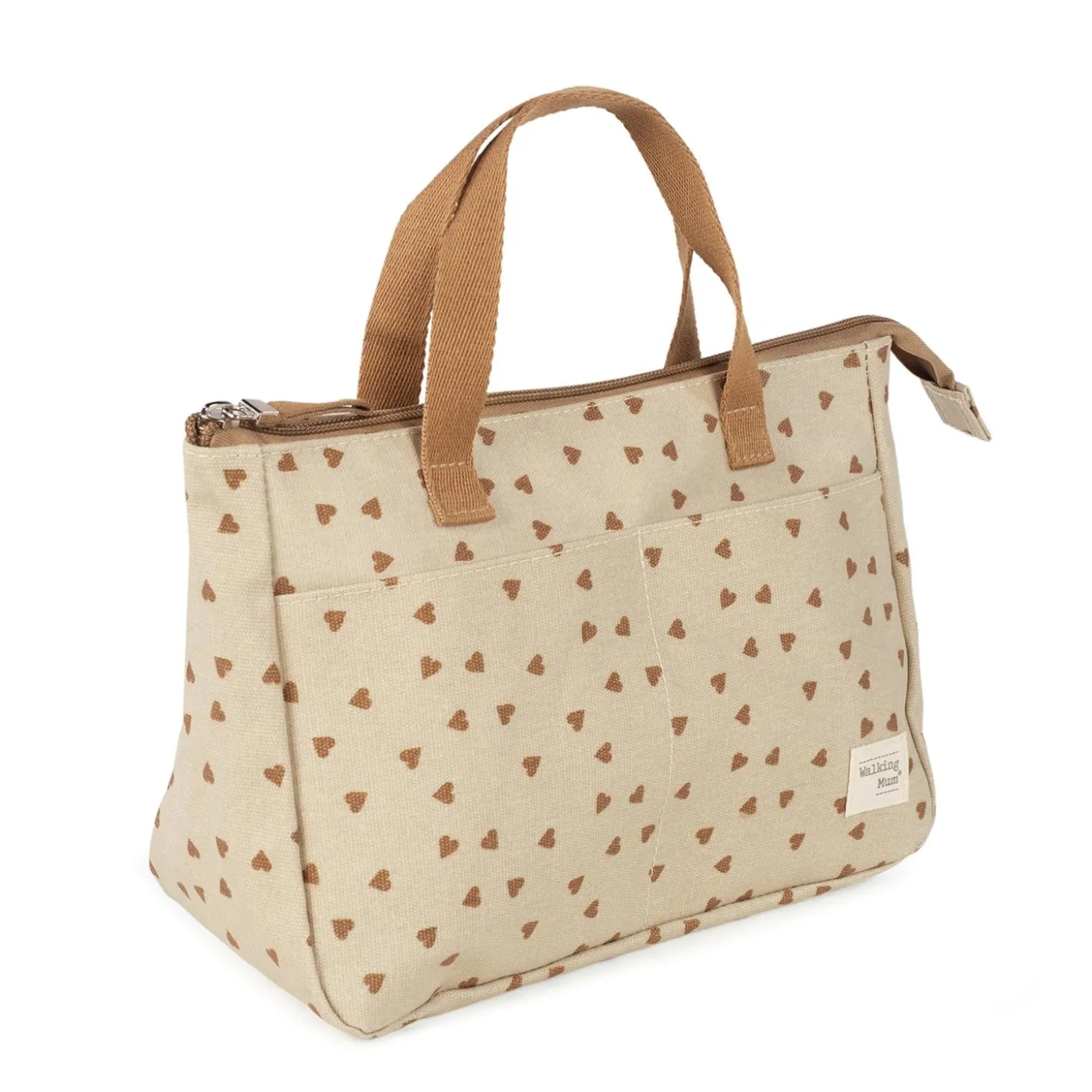 Walking Mum Trousse de toilette Coeurs Poppy Cannelle