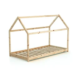 Webaby                    Lit cabane enfant    Brun