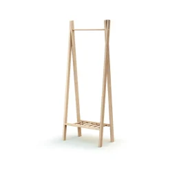Webaby                    Portant à vêtements Essentiel    Hêtre Brut
