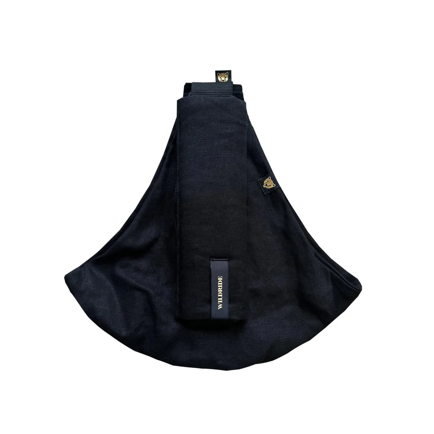 WILDRIDE Porte Enfant en Lin Black 9 mois - 4 ans