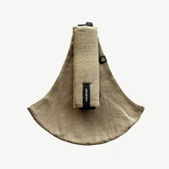 WILDRIDE Porte Enfant en Lin Camel 9 mois - 4 ans