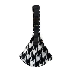 WILDRIDE Porte Enfant Premium Teddy Houndstooth 9 mois - 4 ans