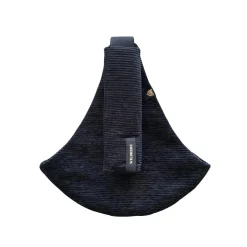 WILDRIDE Porte Enfant velours Black Rib 9 mois - 4 ans
