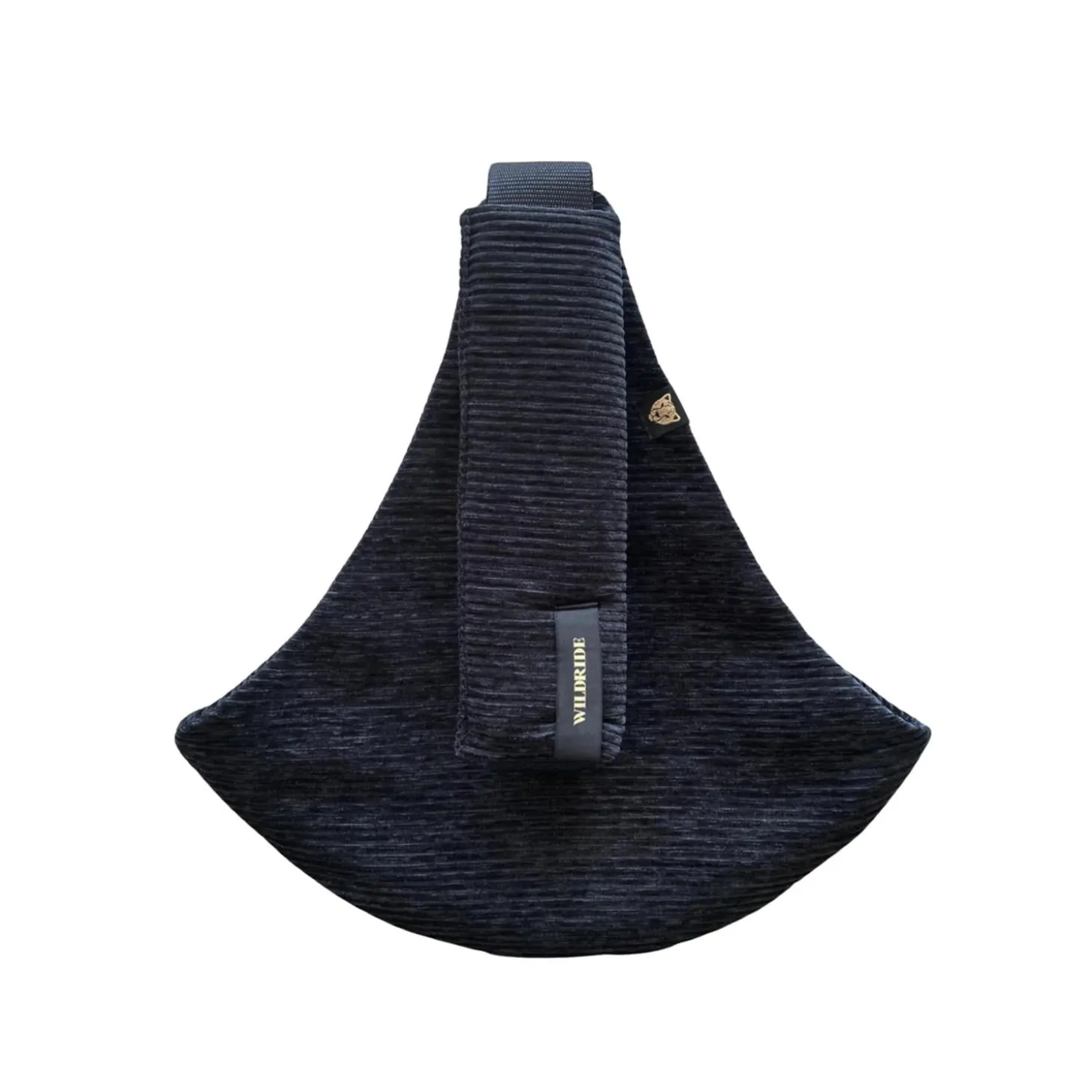 WILDRIDE Porte Enfant velours Black Rib 9 mois - 4 ans