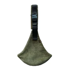 WILDRIDE Porte Enfant velours Olive green Rib 9 mois - 4 ans