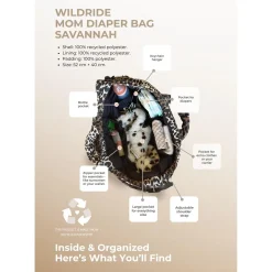 WILDRIDE                    Sac à langer Mom Bag    Savannah