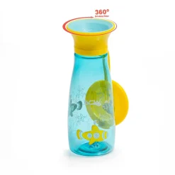 Wowcup Gourde 360 ° enfant avec couvercle Sous-Marin 350 ml