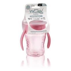 Wowcup Tasse 360 ° bébé Rose Clair 207 ml