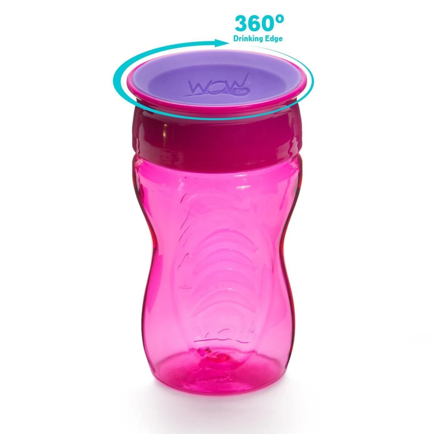 Wowcup Tasse 360 ° enfant Rose 296 ml