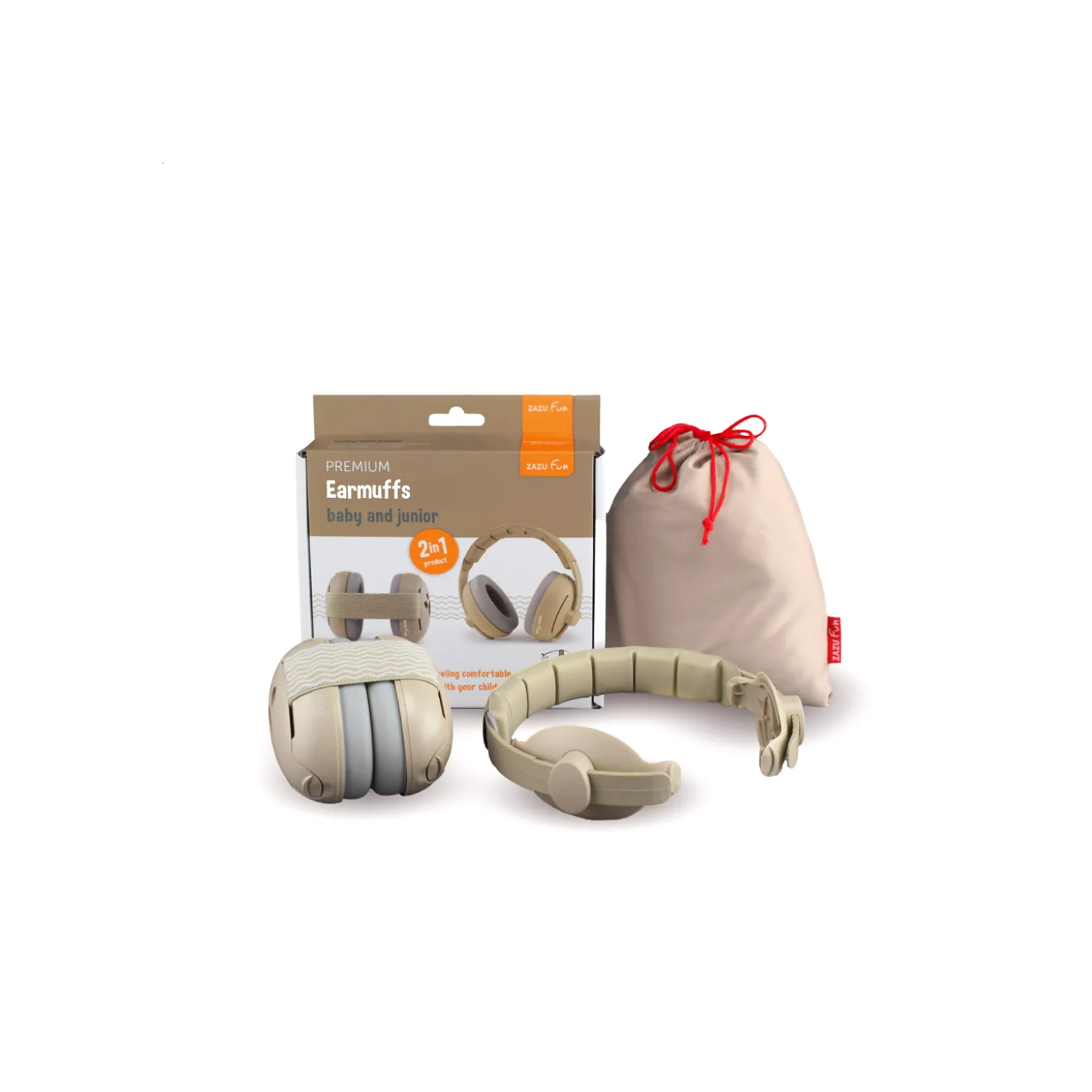 Zazu Casque antibruit évolutif Beige