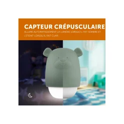 Zazu Veilleuse Benny compacte nomade Sauge