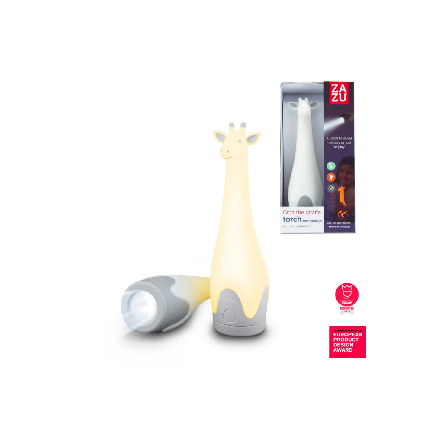 Zazu Veilleuse Gina la girafe Lampe torche Multicolore